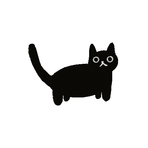 Black Cat Sticker for iOS & Android | GIPHY