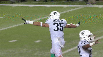 College Football Win GIF by Michigan State Football
