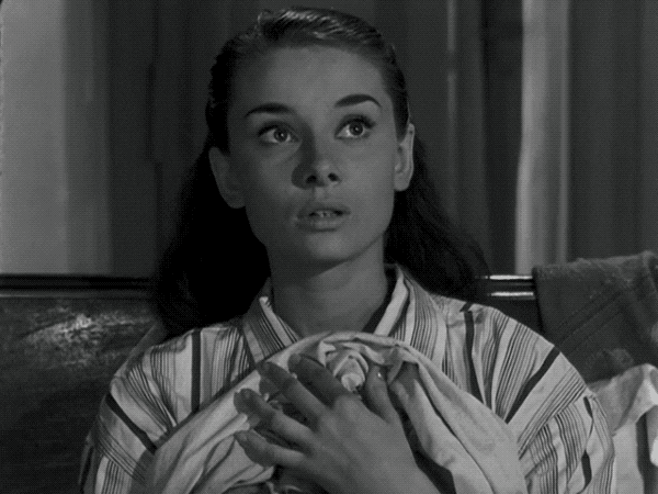 audrey hepburn romance GIF by Coolidge Corner Theatre