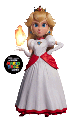 Princess Peach Sticker by The Super Mario Bros. Movie