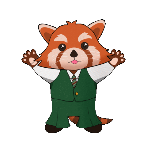 Happy Red Panda Sticker