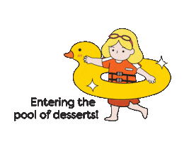 Rubber Duck Swimming Sticker by rachelrax