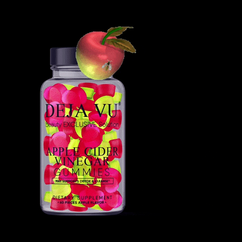Dejavugummies apple detox applecider skinnyqueen GIF