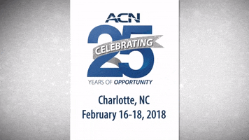 25th anniversary charlotte GIF by ACN Inc