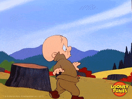 scared elmer fudd GIF by Looney Tunes