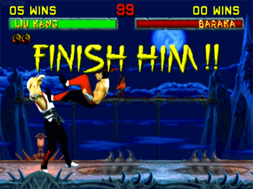 Finish Him Video Games GIF - Find & Share on GIPHY