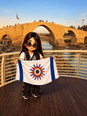 Flag Jesus GIF by chaldeanmediahistory
