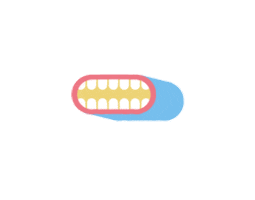 Mouth Eat Sticker by Rafael Alejandro