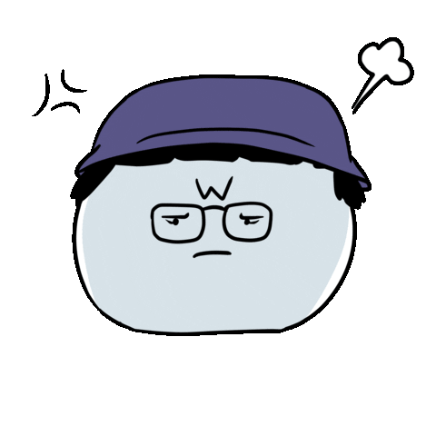 Angry W Sticker