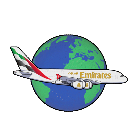 Travel Vacation Sticker by Emirates