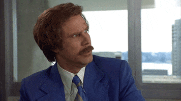 Movie gif. A flustered Will Ferrell as Ron in Anchorman angrily yells, “What is this, amateur hour?” Then, he sighs heavily.