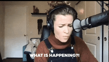 What Is Happening GIF by WAVE Podcast Network