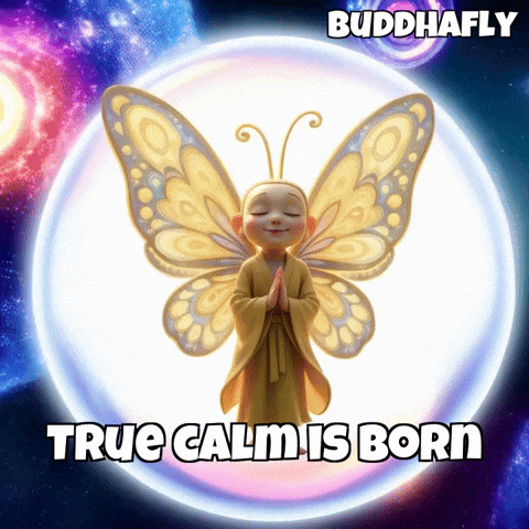 Butterfly Stillness GIF by BuddhaFlyJourney