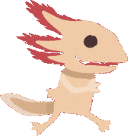 clevendeavgames run axolotl uch ultimate chicken horse Sticker