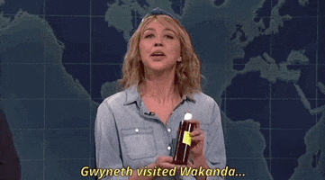 heidi gardner gwyneth visited wakanda GIF by Saturday Night Live