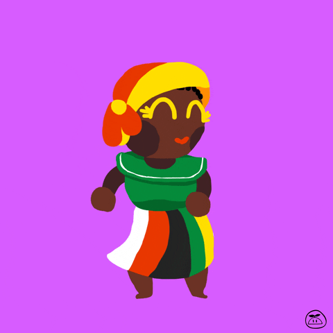 Happy African Queen GIF by JenChibi