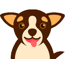 Happy Dog Sticker by Jackie Lay