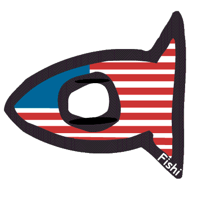 American Usa Sticker by Fishi.World