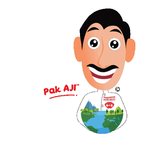 Happy World Sticker by Pak Aji™