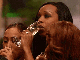 tiffany pollard drinking GIF