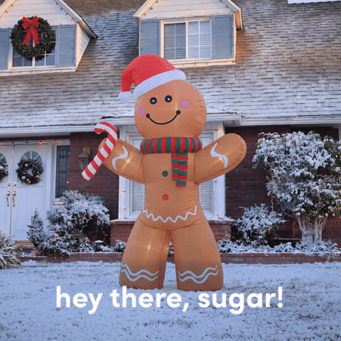 Gingerbread Man Christmas GIF by Wayfair