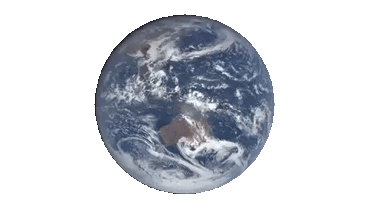 photo Transparent Rotating Globe Gif space rotate sticker by nasa for ios