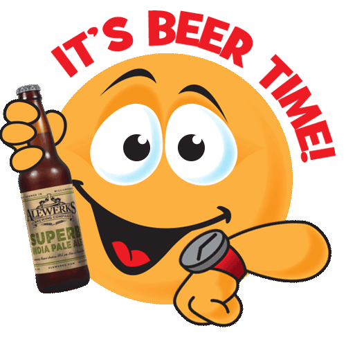 Beer Emoji Sticker by Alewerks Brewing Company for iOS & Android GIPHY