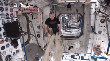 space floating GIF by NASA