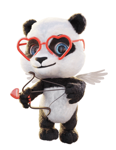 Panda Sticker by Optika Anda