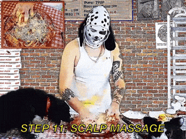 bad dogg scalp massage GIF by baddoggwoofwoof