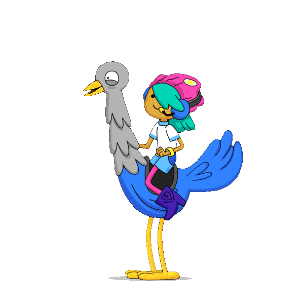 Ostrich Sticker By Youtube Kids For Ios Android Giphy