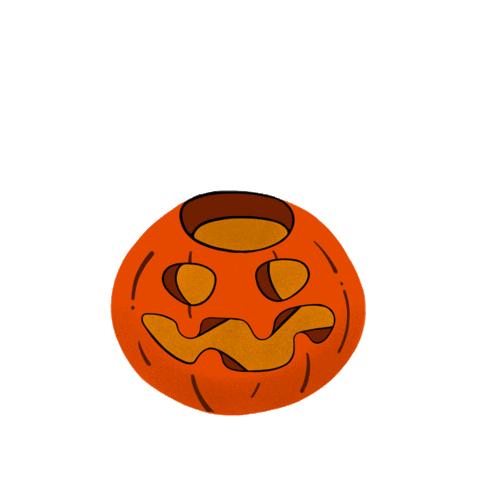 Scared Halloween Sticker by JamieKirk