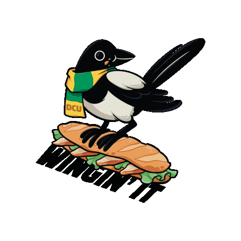 College Bird Sticker by dcusu