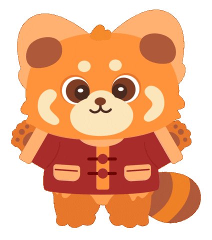Red Panda Mascot Sticker by AmazingOriental