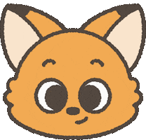 Fox Blinking Sticker