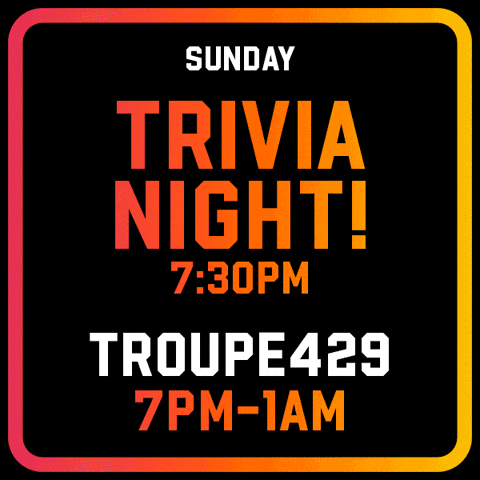 Sunday Trivia GIF by Troupe429