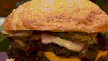 food porn burger GIF