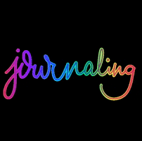 Rainbow Journaling GIF