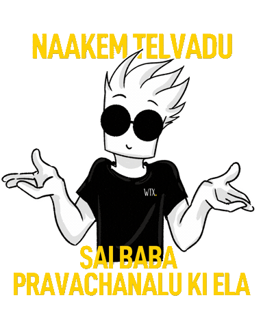 Sai Baba Idk Sticker by WTXINDIA