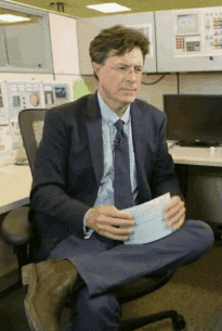 i dont know stephen colbert GIF