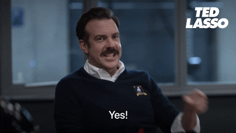 Jason Sudeikis Yes GIF by Apple TV+ - Find & Share on GIPHY