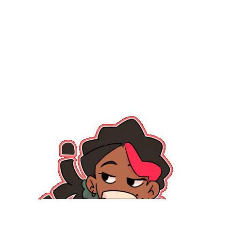 Girl What Sticker by Cabblow Studios