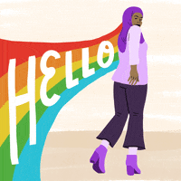 Fashion Rainbow GIF by Hello All