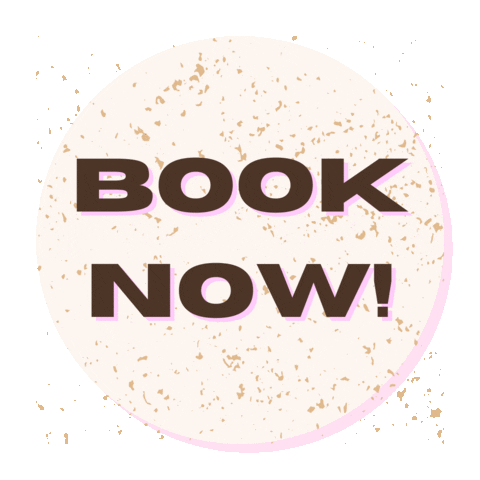 Book Now Sticker by megholmesmakeup