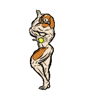 Dog Ball Sticker