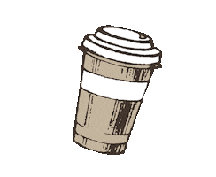 Brown Coffee Sticker