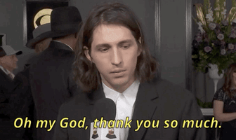 thank you so much grammys GIF