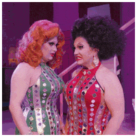 Be Quiet Drag Queen GIF by Jinkx and DeLa Holiday