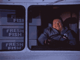 scared wayne knight GIF