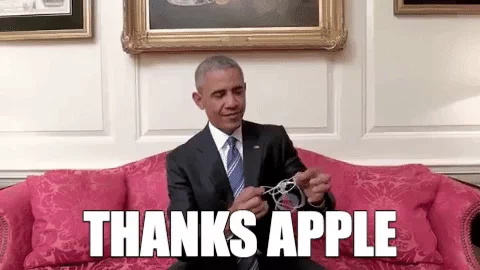 apple obama GIF